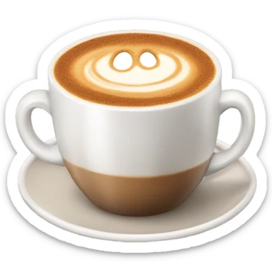 A cappuccino  sticker
