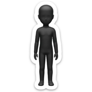 silhouette of a small figure growing into a tall one sticker
