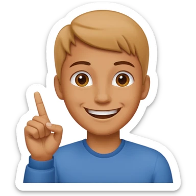 In the fourth image in the right hand of person there should be only the index finger upward sticker