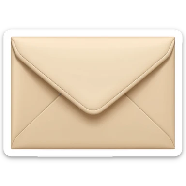 modern style light beige postal envelope sticker