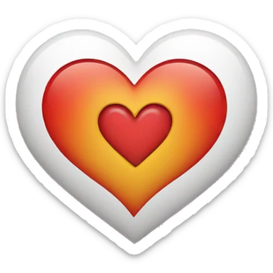 heart with the letter N+S inside of the heart sticker