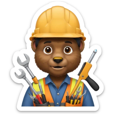 black bear engineer sticker