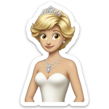 princess diana's fursona sticker