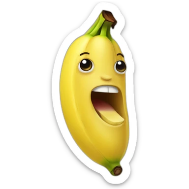 eat banana sticker