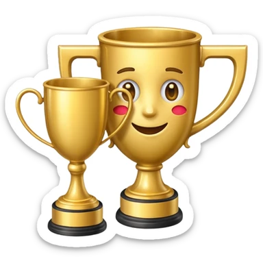 EMOJI WITH WIN CUP sticker