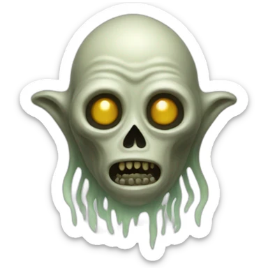 tibetan dead ghost alien sticker