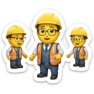 contadores trabajando sticker