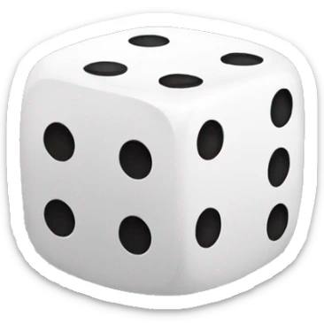 a pair of dice sticker