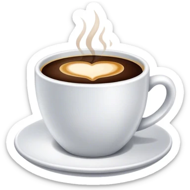 Coffee sticker