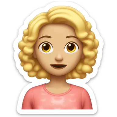 Sally in flash mcqueen that she’s waking up in the morning sticker