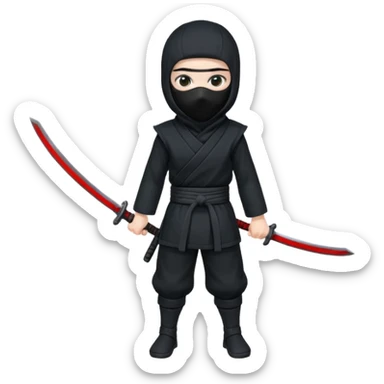 Ninja anime sticker