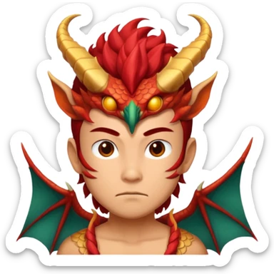 Dai (dragon quest) forehead dragon symbol sticker