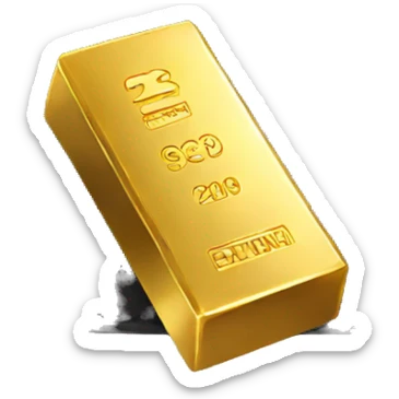 gold bars in wallet sticker