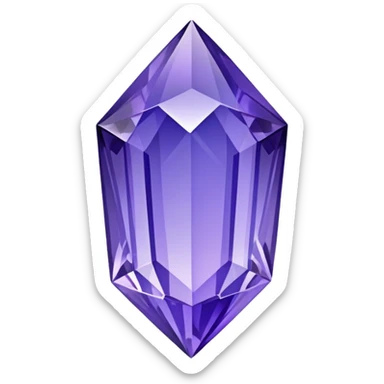 Tanzanite crystal purple sticker