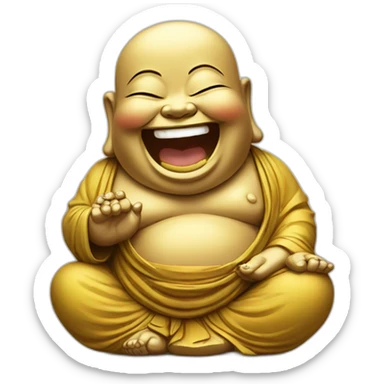 Laughing Buddha sticker