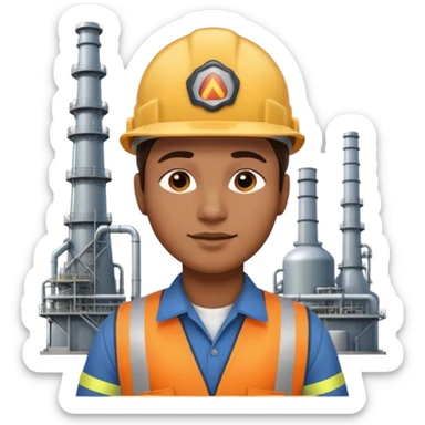 oil refinery worker sticker