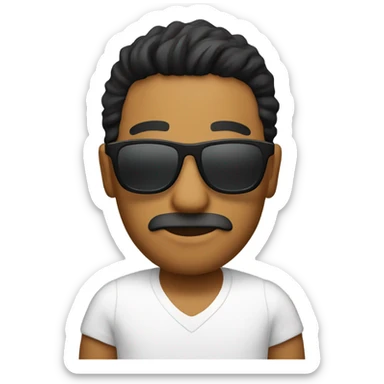 Miguel mit Sonnenbrille  sticker