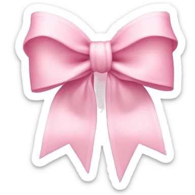 light pink coquette bow sticker