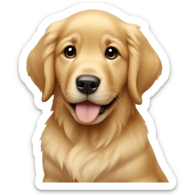 golden retriever puppy  sticker