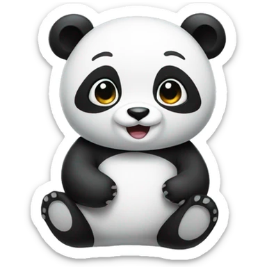 A small panda sticker