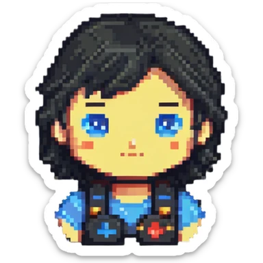 Epic gaming character avatar sticker
