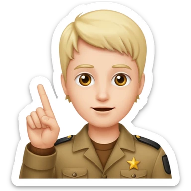 3 finger salute sticker