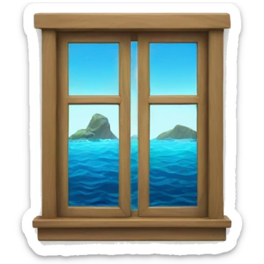 Ocean window sticker