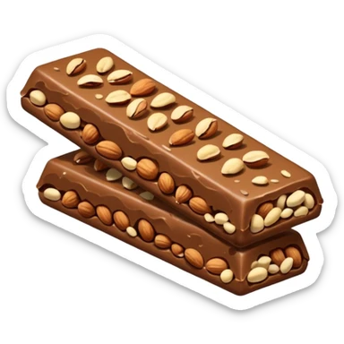 protein bar with nuts sticker