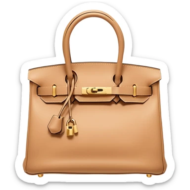 hermes birkin flesh color bag gold hardware sticker
