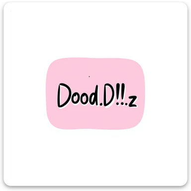 pink logo with the word 'Madz', handwritten or script style, square format sticker