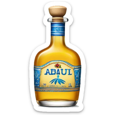 Clase azul tequila bottle sticker