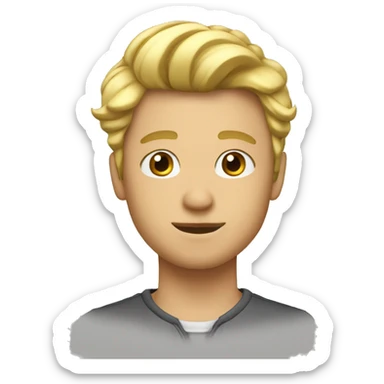 Garçon meche blond sticker