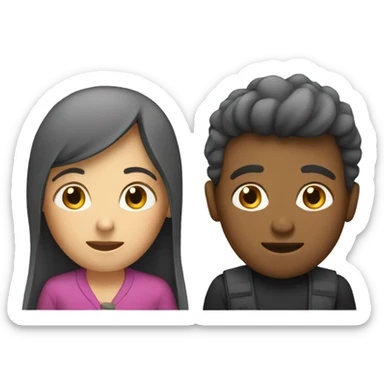 2 people talking sticker