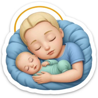 Sleeping baby sticker