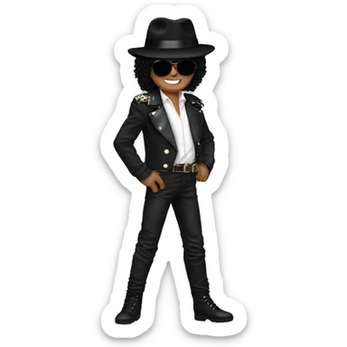 michael jackson BAD outfit sticker