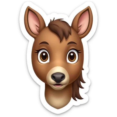 small deer horse hybrid sticker