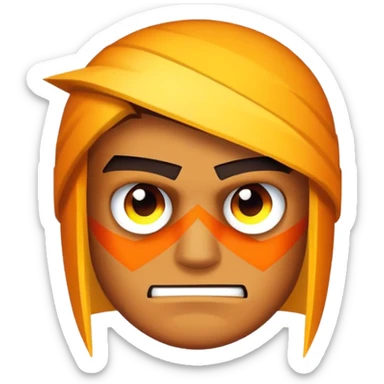 hot face and geometry dash sticker