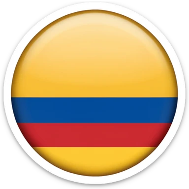 Bandera de colombia circular sticker