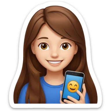 Girl on social media  sticker