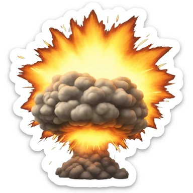 explosion sticker