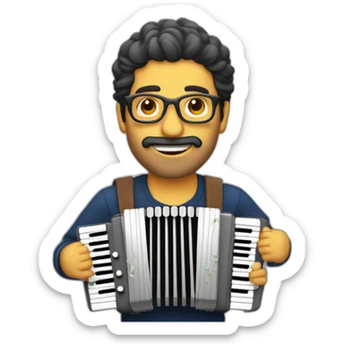 Claudio capeo whith accordéon sticker