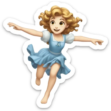 Full body Wendy darling flying sticker