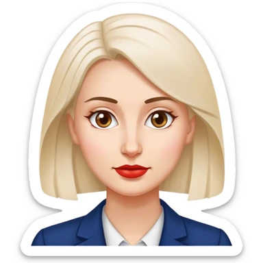 patriot polish european woman simple patriot politician modern sticker