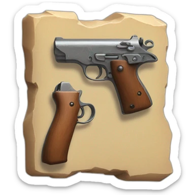 match 3 tile for a pistol vertical sticker