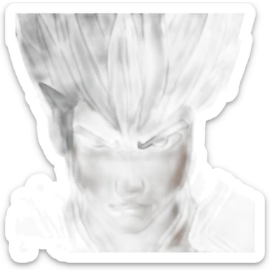 yasuo from league of legend in the dragon ball z style sticker