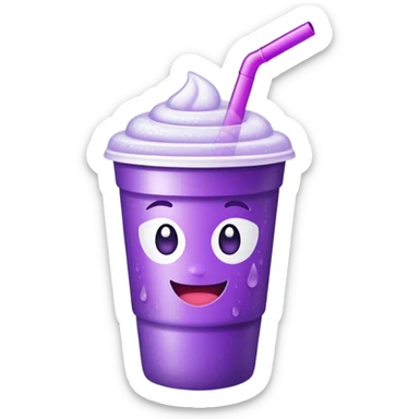 purple drink in styrofoam cup sticker