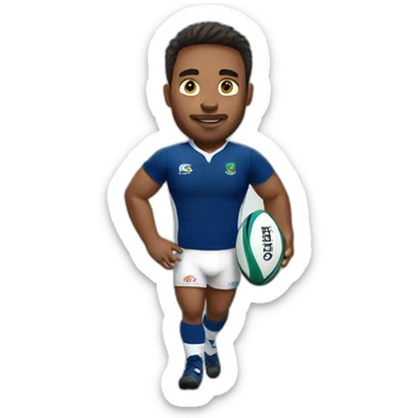 Rugby player sticker
