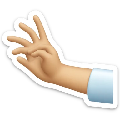 mano apuntando a la derecha sticker