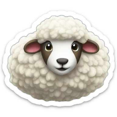 Mouton sur un arbre sticker