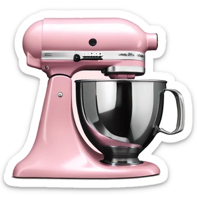 Realistic light pink kitchenaid mixer  sticker